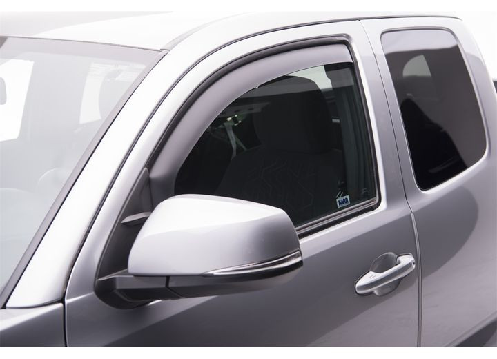 EGR - 1623 Tacoma Double Cab Inchannel Window Visors Front & Rear Set Matte Black Finish - 575085