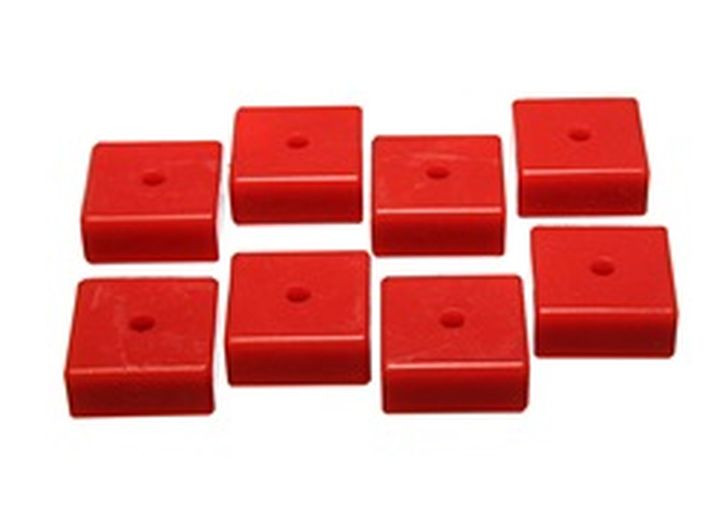 Energy Suspension - Universal Body Pushing Pad Setredperformance Polyurethane2 1/16in Sq X 3/8in Id X 15/16in H - 9.9535R