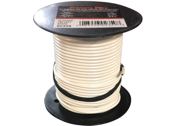 East Penn - Wire Spool  Primary 16 Gauge; White 100 Ft - 2359