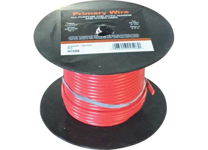 East Penn - Wire Spool  Primary 10 Gauge; Red 100 Ft - 2508