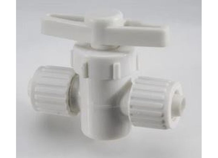 Esco Elkhart Supply - Flairit Straight Stop Valve 3/8p X 3/8p  Barcoded - 16879