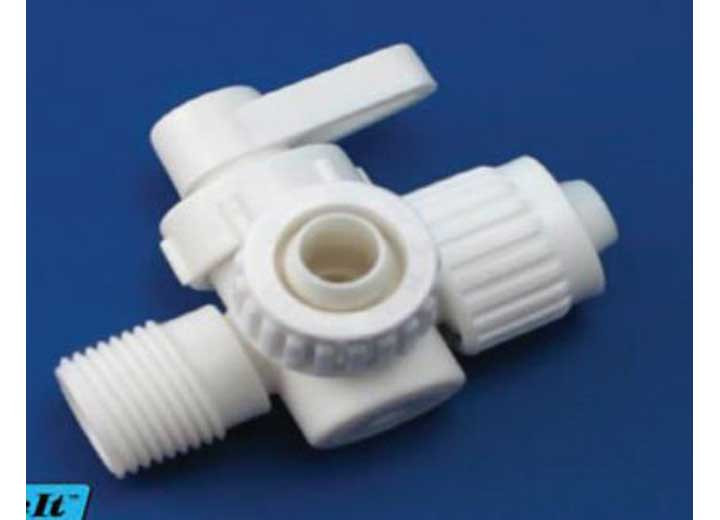 Esco Elkhart Supply - Flairit 3way Valve 1/2px1/2mptx1/2p  Barcoded - 16912