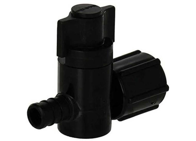Esco Elkhart Supply - Pex Valve 1/2in X 1/2in Fpt Swivel (black No Color Handle Insert) - 28892