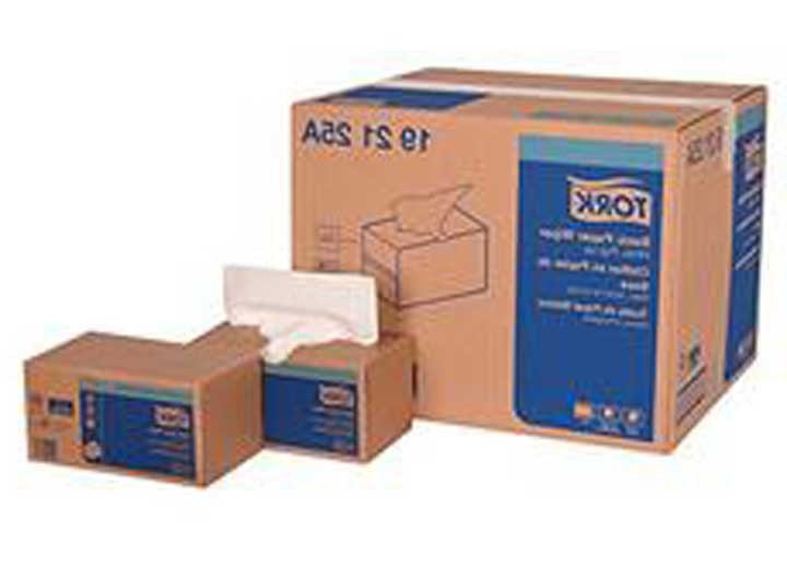 TORK - Basic Paper Wiper Popup Box Selfdispensing 2ply 9x10.25 Paper White 18x110 - 192125A