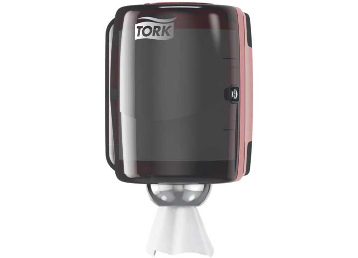 TORK - Performance Centerfeed Dispenser Red/smoke 1/cs - 659028