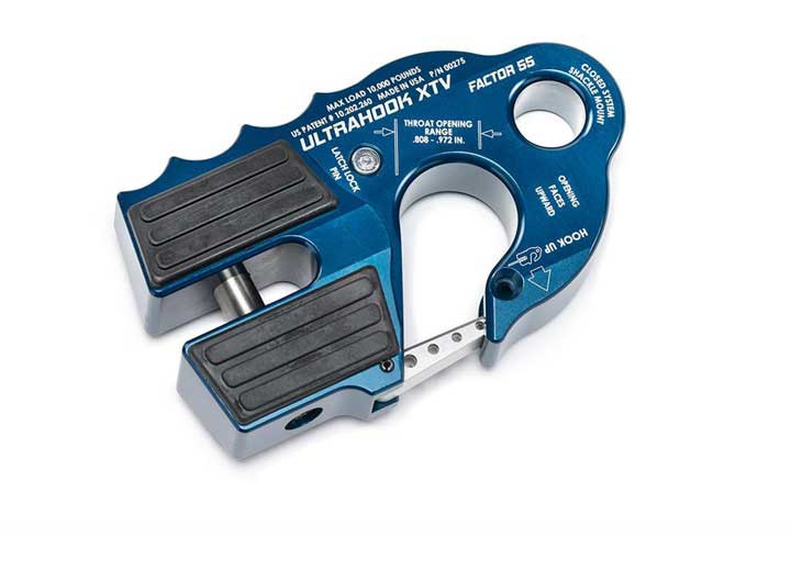 Factor 55 - Ultrahook Xtv Winch Hook With Shackle Mount Blue - 00275-02