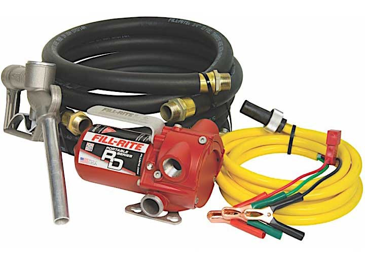 Fill-Rite - 12v Dc 12 Gpm Portable Fuel Transfer Pump With Manual Nozzle - RD1212NH