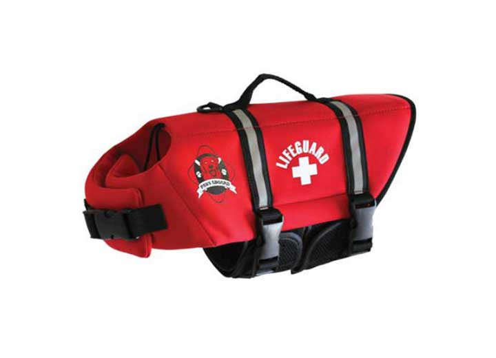 Fido Pet - Xxs  Red Lifeguard Neoprene Dog Life Jacket - R1100