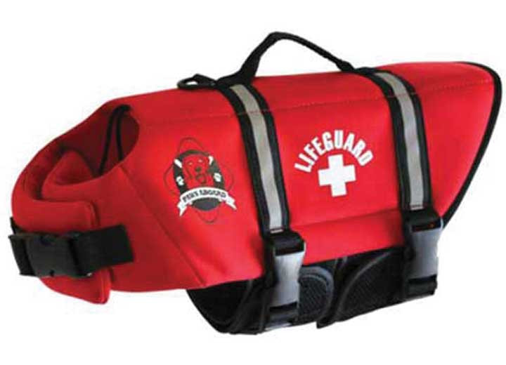 Fido Pet - S  Red Lifeguard Neoprene Dog Life Jacket - R1300