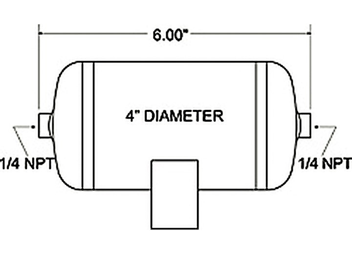 Firestone - Air Tank 1/4 Gal 2 Por - 9166