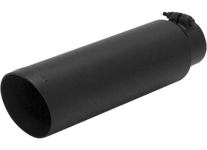 Flowmaster - Exhaust Tip Logo Embossed Ss Black Ceramic Coated Double Wall Angle Cut 3. - 15397B