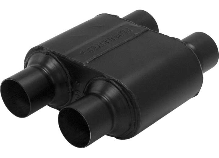 Flowmaster - Super 10 Series Muffler Dual 2.5in Inlet/dual 2.5in Outlets 409s Stainless Steel Blk - 8425154