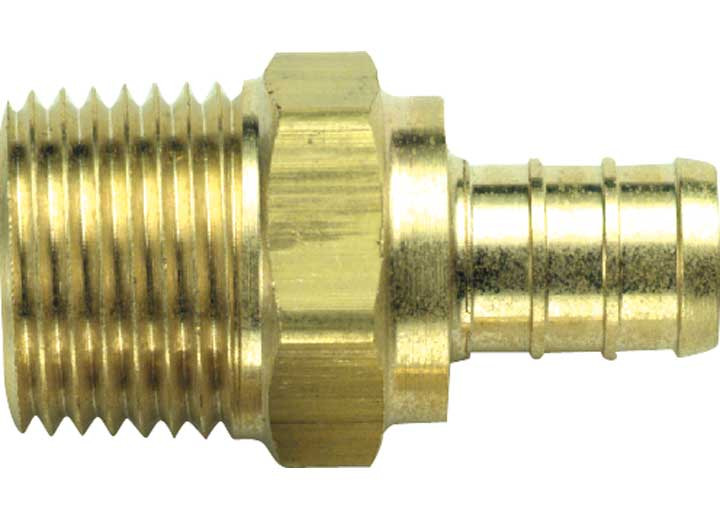 Fairview  - Pex Adaptor 1/2in X 1/2in Male Lead Free Brass - LF-PEX-125-10D