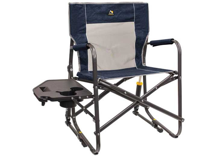 GCI Outdoor - Freestyle Rocker W/side Table Heathered Indigo - 371145