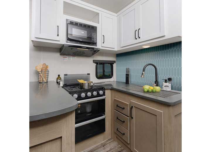 Genesis - Revive Backsplash Coastal Blue Picket 18in X 48in - 494034