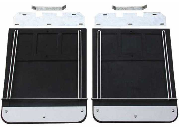 Go - 0107 Silverado/sierra 2500/3500hd Dually Black Mud Flaps And Brackets - 70732