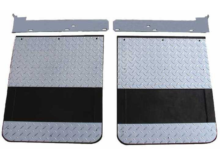 Go - 9910 Ford F250/f350 Dual Wheel Diamond Thread Mud Flap Set - D70730SET
