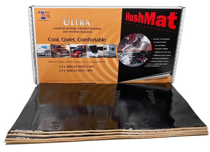 Hushmat - Hushmat Ultra Floor/dash Kit 20  12in X 23in Sheets 39 Sq. Ft. Black - 10400