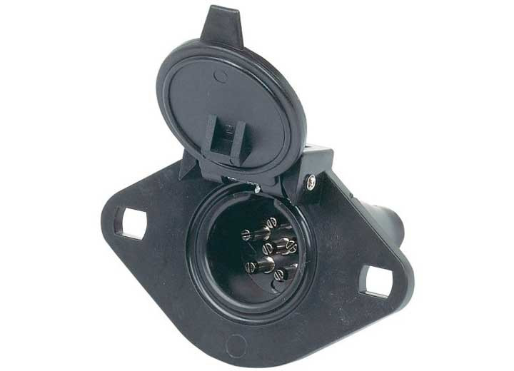 Hopkins - 6 Pole Round Car End (plastic) - 48425