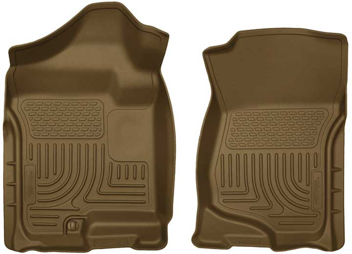 Husky Liner - 0713 Silverado/sierra 1500/0714 Silverado/sierra 2500/3500 Ext/crew Cab Front Floor Liners Tan - 18203