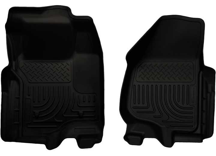 Husky Liner - 1112 Super Duty F250/f350/f450 W/o Ds Foot Rest W/o Man Shifter Front Floor Liners Black - 18731