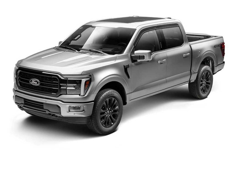 Husky Liner - 1524 F150 Supercrew Ventvisor Low Profile 4 Pc Set Smoke - 2854044