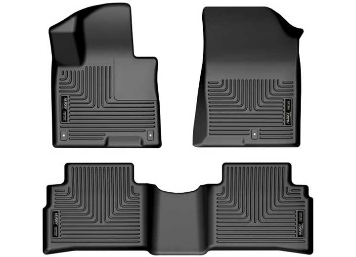 Husky Liner - 2023 Sportage Weatherbeater Front & 2nd Seat Floor Liner Black - 95221