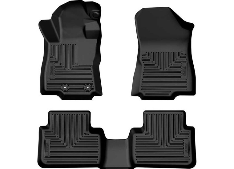 Husky Liner - 25c Forester Wb Fr & 2nd Row Floor Liner Black - 95381