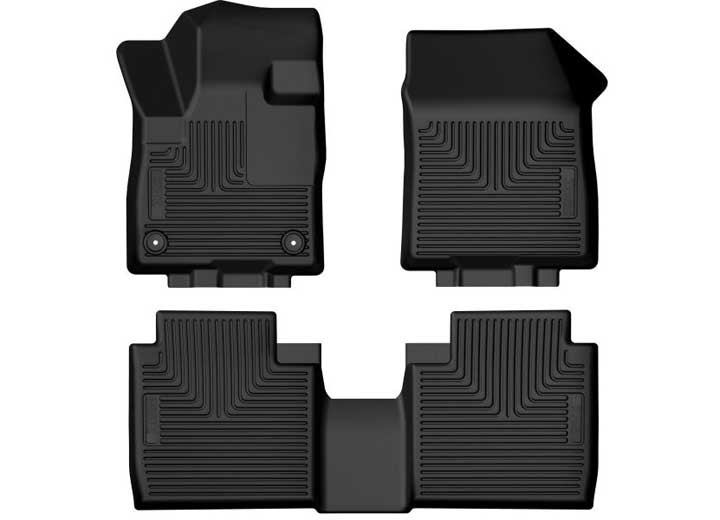 Husky Liner - 24c Lincoln Nautilus Wb Front & 2nd Row Floor Liner 3 Pc Set Black - 95571