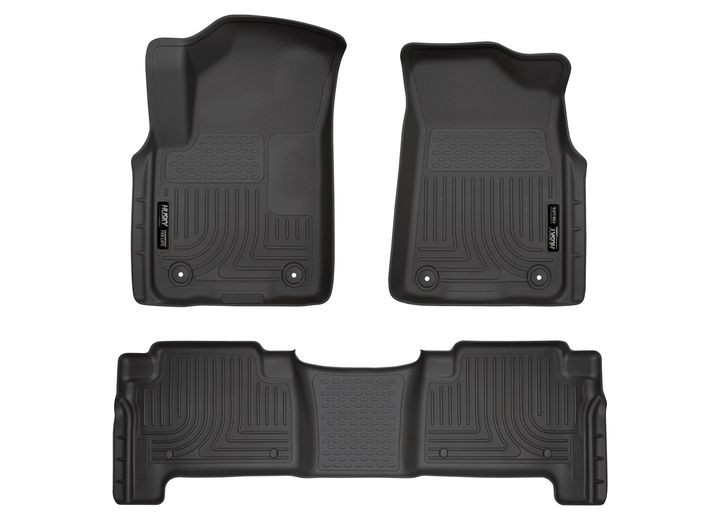 Husky Liner - 1923 Armada/infiniti Qx80 Front & 2nd Seat Floor Liners Black - 95671