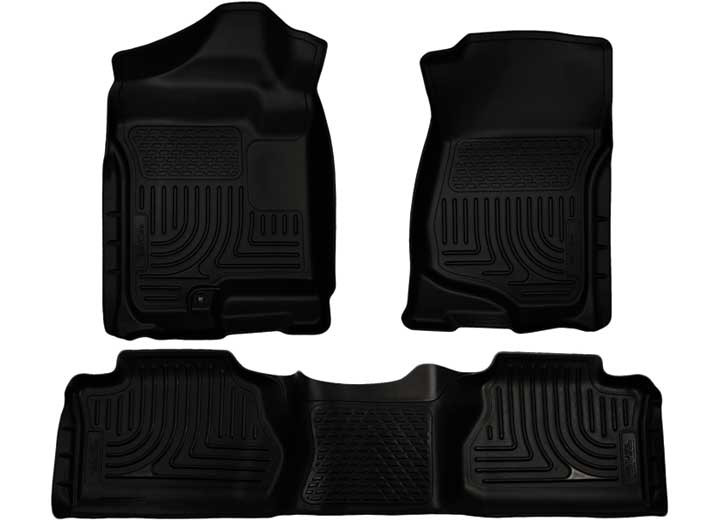 Husky Liner - 0714 Escalade Esv/suburban/yukon Xl/avalanche(not Hybrid) Front & 2nd Seat Floor Liner Black - 98261