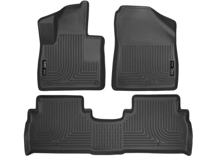 Husky Liner - 1620 Sorento Front & 2nd Seat Floor Liners Weatherbeater Series Black - 98691
