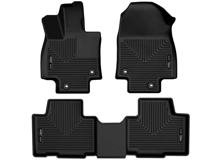 Husky Liner - 2424 Grand Highlander/lexus Tx350 Wb Floorliners 3 Pc Set Black - 99351