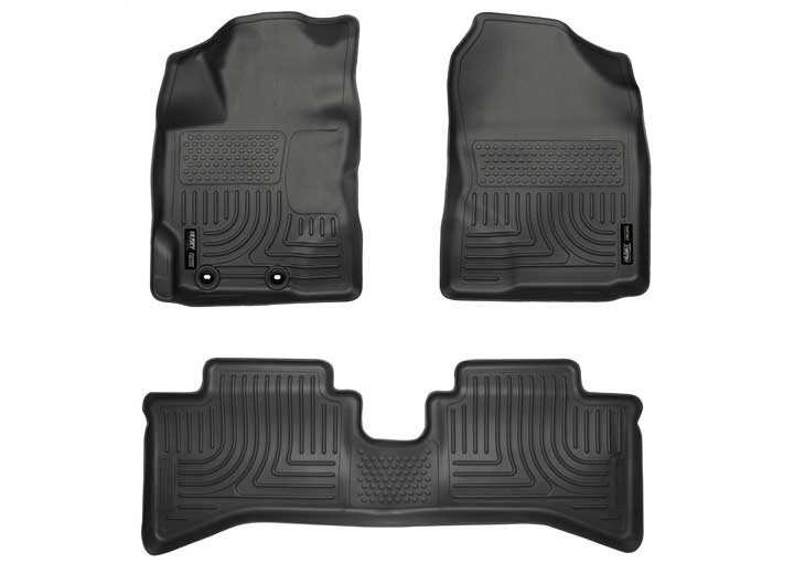 Husky Liner - 1216 Prius C Front/2nd Seat Floor Liner Black - 99501