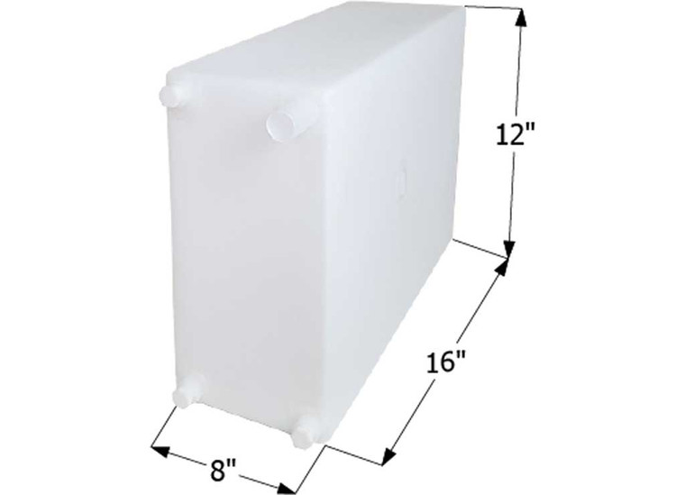 Icon - Fresh Water Tank Wt2474 16x12x8 6 Gal W/ .5in Fittings - 12738