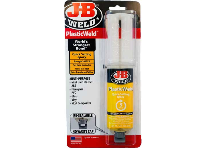 JB Weld - Plasticweld Carded 25ml Resealable Syringe - 50132