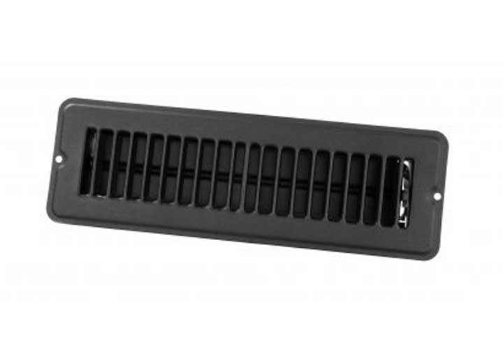 JR - 2in X10in Floor Rgister Dampered Metal Black - 02-29135