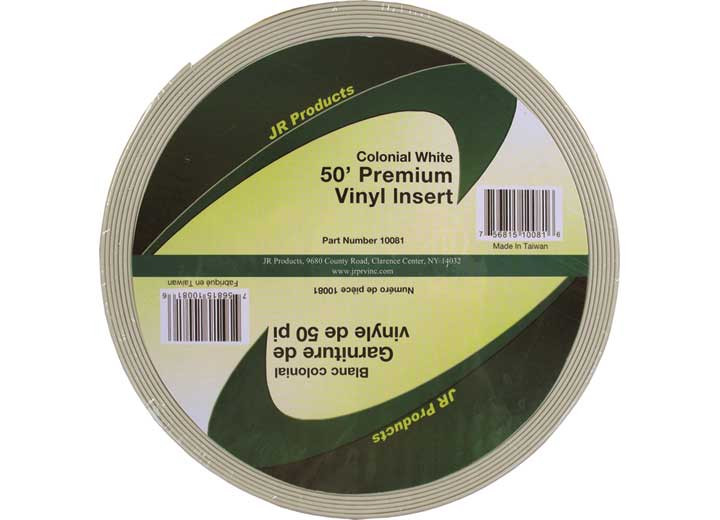 JR - 50ft Premium Vinyl Insert Colonial White - 10081