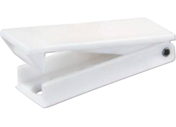 JR - Square Baggage Door Catch White - 10355