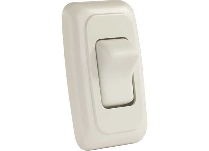 JR - Single Rocker Switch Assembly W/bezel White - 12005