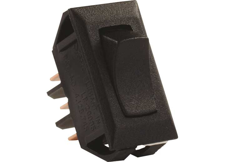 JR - Standard 12v On/off/on Switch Black - 12665