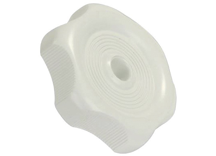 JR - Window Knob W/1/2in Shaft White - 20355