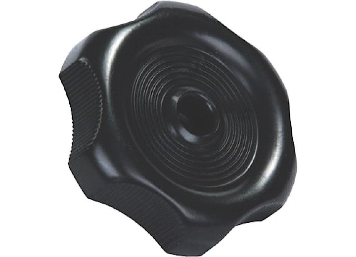 JR - Window Knob W/1/2in Shaft Black - 20365