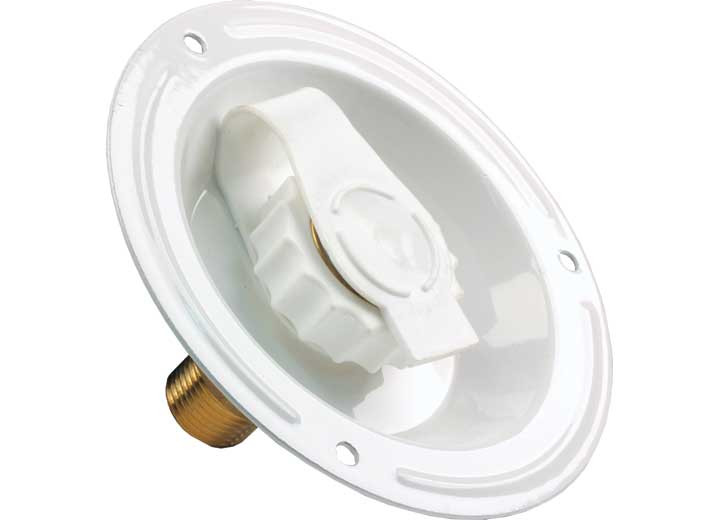 JR - City Water Dish Metal White Mpt - 62125