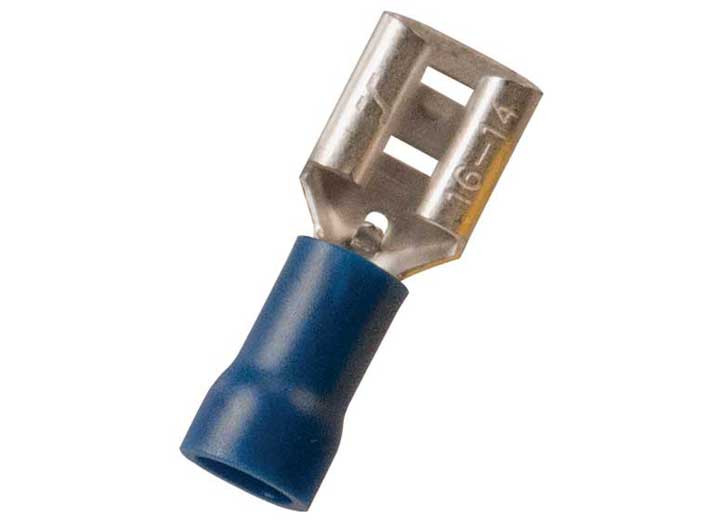 J T & T - 1614 .250 Blue Vinyl Fm Disconnect 100 Pcs - 2105C