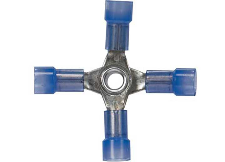 J T & T - 1614 4way (x) Blue Nylon Connector 4 Pcs - 2276H
