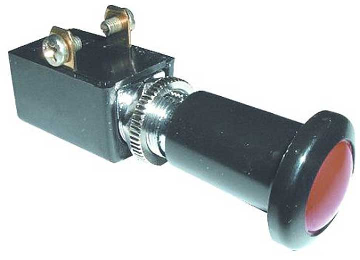 J T & T - Red Illum Pushpull Switch 15a 12v S.p.s.t. 1 Pc - 2670F
