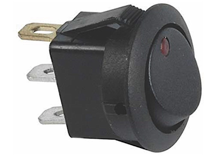 J T & T - Amber Led Round Rocker 16a 12v S.p.s.t. 1 Pc - 2701-4J