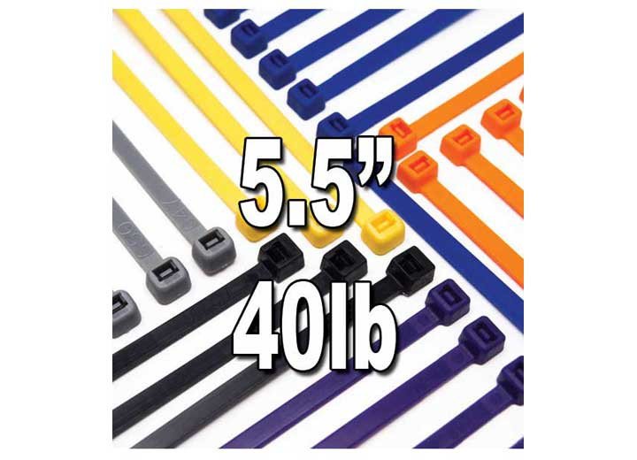 J T & T - 5.5in Uv Black Nylon Wire Tie 40 Lbs 25 Pcs - 4704H