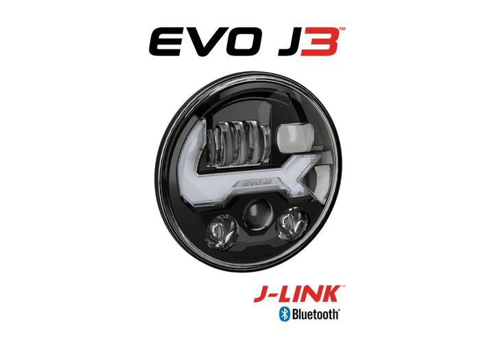 JW Speaker - 8700 Evo Model 12v Dot Led High/low Beam Heated Headlight W/built In Turn Signal Black 2 Light Kit - 557213